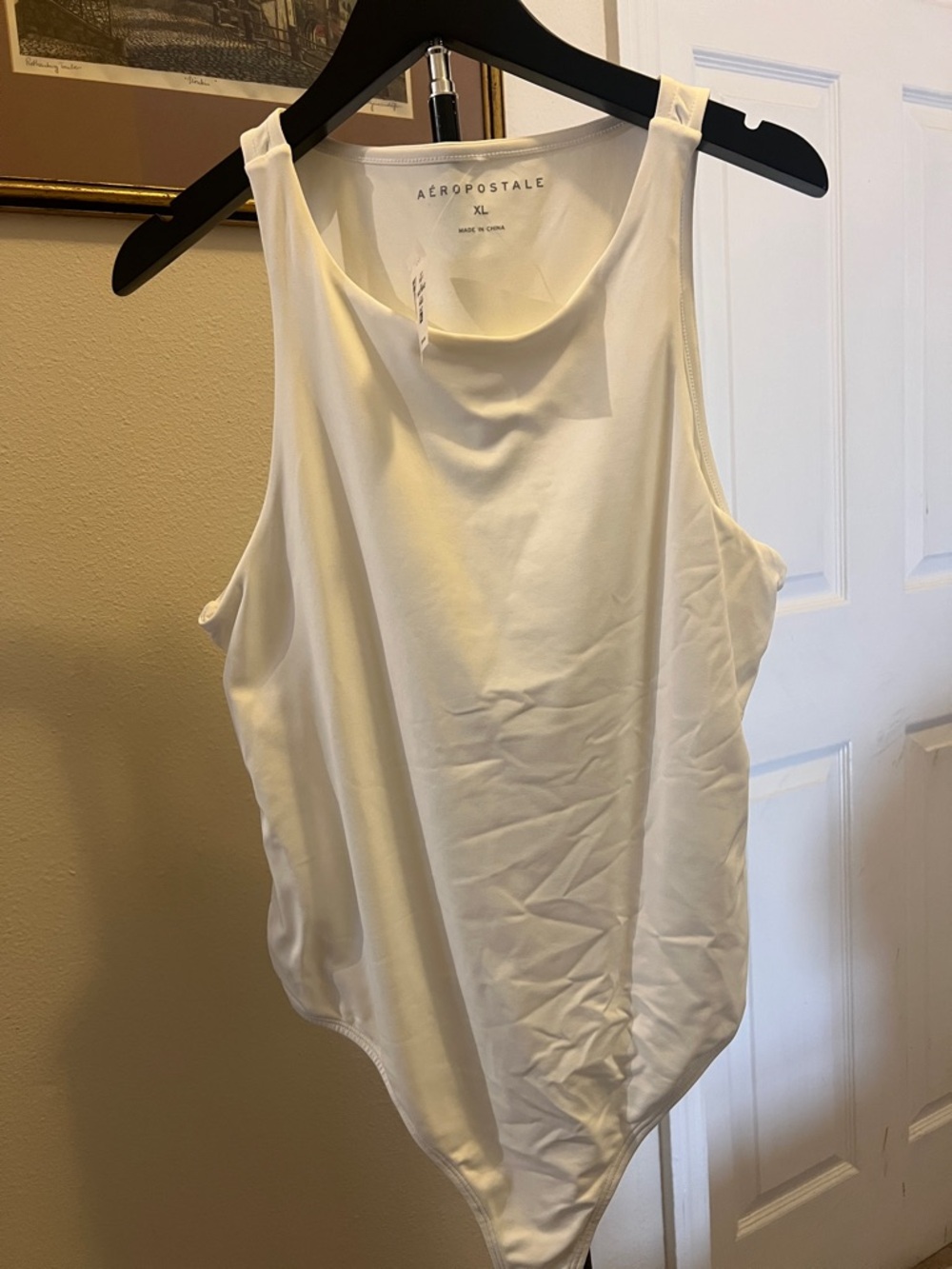 Aeropostale Cream Sleeveless Bodysuit Tank NWT XL
